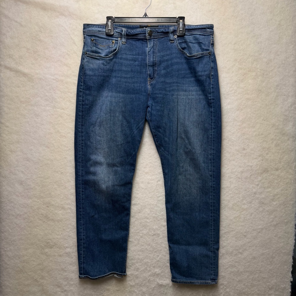 Revtown Men's Jeans Automatic Denim Blue Straight Leg Pants Size 38x30